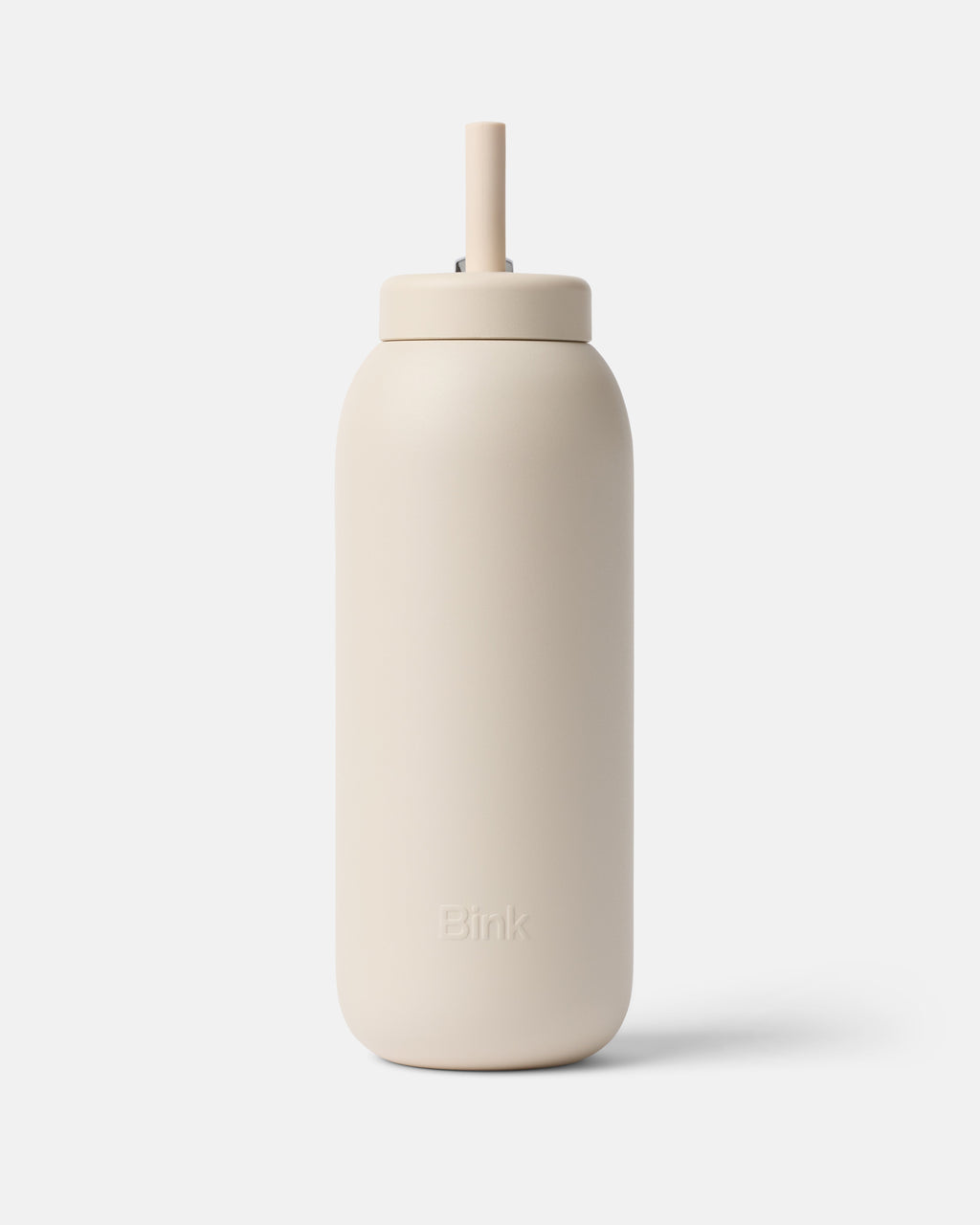 Stainless Straw Cap 32oz Almond